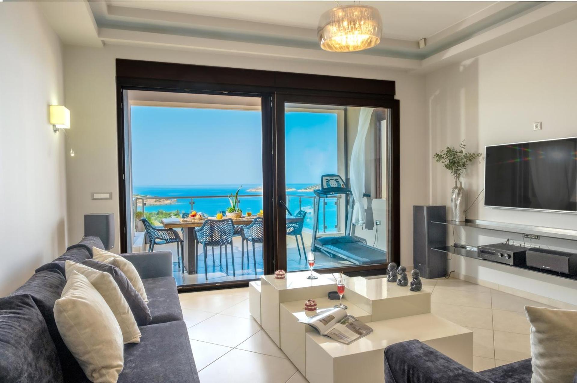 Thea Panoramic Sea View Apartamento Agios Nikolaos Exterior foto