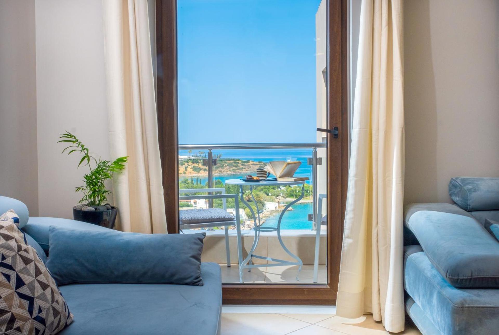 Thea Panoramic Sea View Apartamento Agios Nikolaos Exterior foto